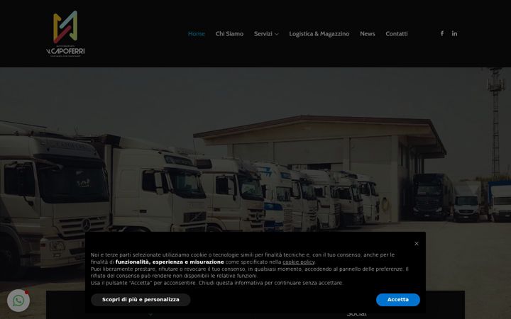 Screenshot of autotrasporticapoferri.com