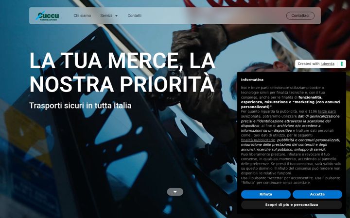 Screenshot of autotrasporticuccu.it