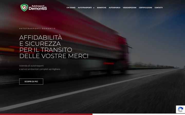 Skärmbild av autotrasportidemontis.com