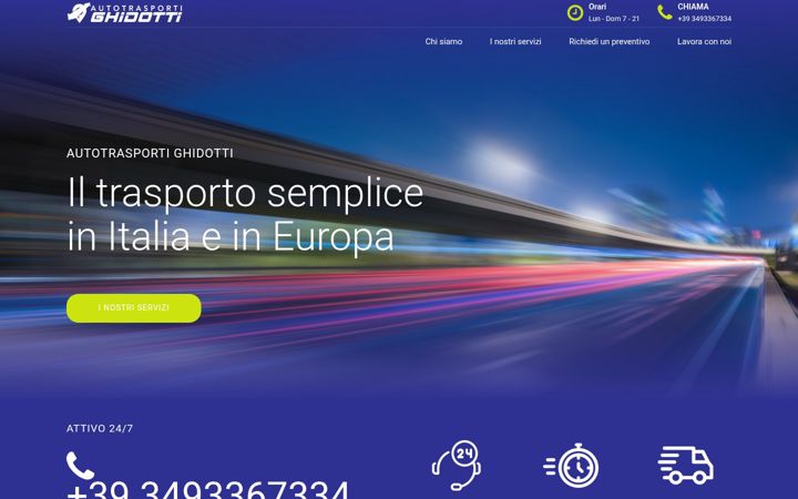 Screenshot of autotrasportighidotti.it
