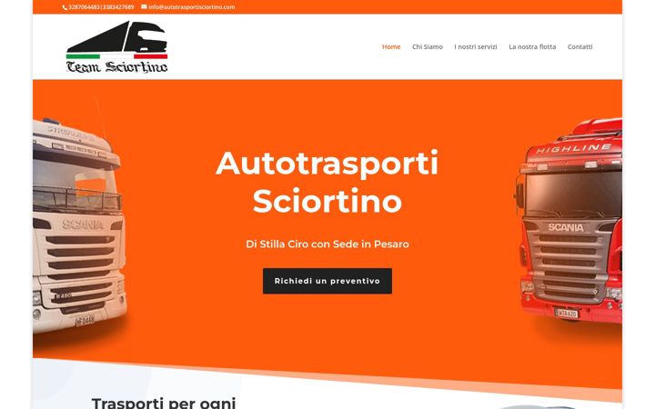 Screenshot of autotrasportisciortino.com