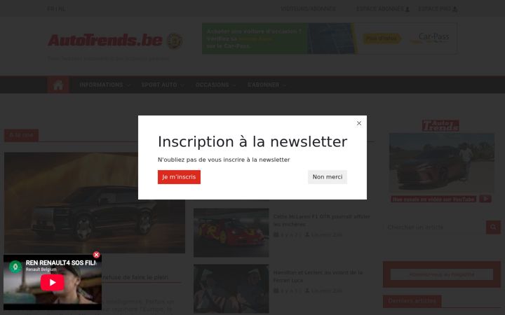 Screenshot of autotrends.be