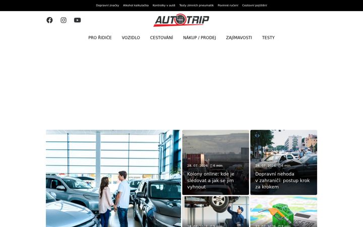 Screenshot of autotrip.cz