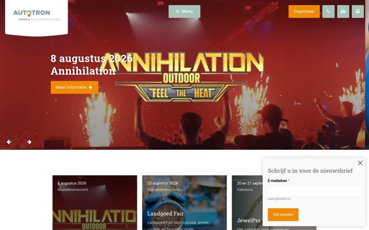 Screenshot of autotron.nl