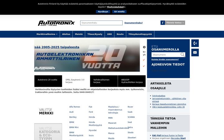 Screenshot of autotronix.fi