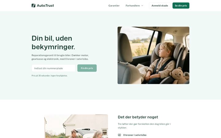 Screenshot of autotrust.dk