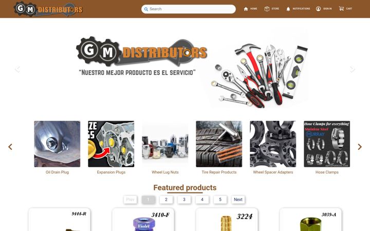 Screenshot of autotuercas.com