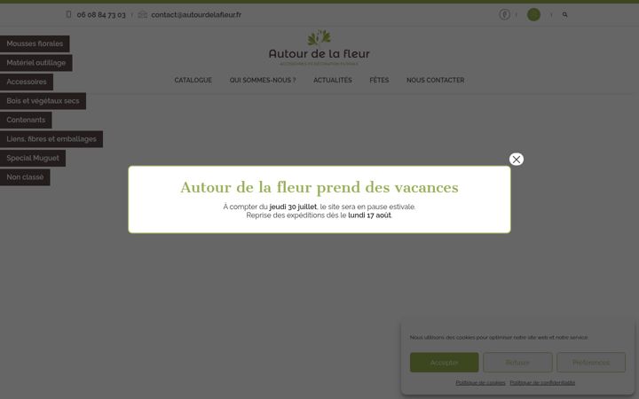 Screenshot ta' autourdelafleur.fr