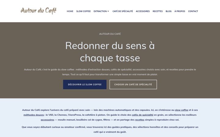 Screenshot of autourducafe.fr