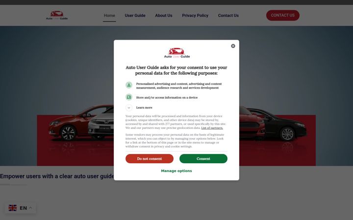 Screenshot of autouserguide.com