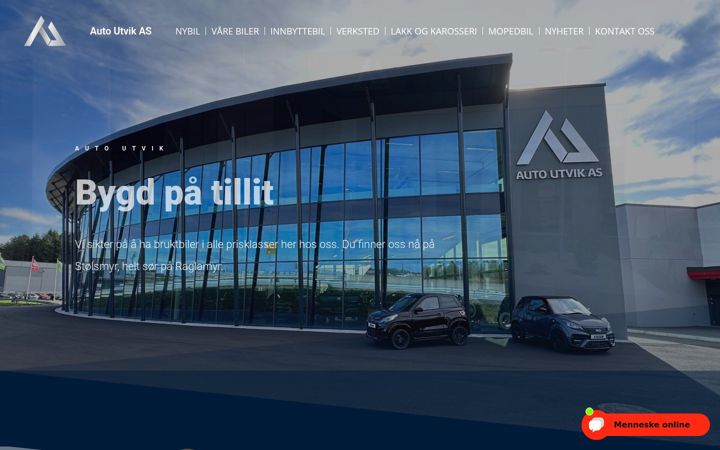 Screenshot of autoutvik.no