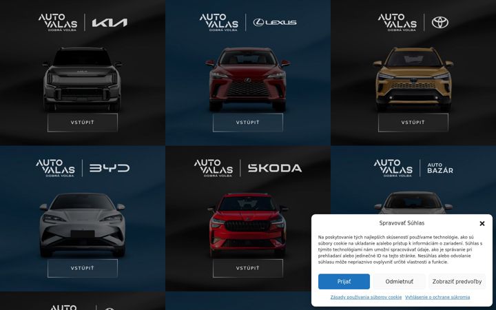 Screenshot di autovalas.sk