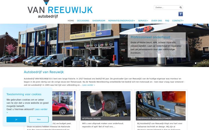 Captura de pantalla de autovanreeuwijk.nl