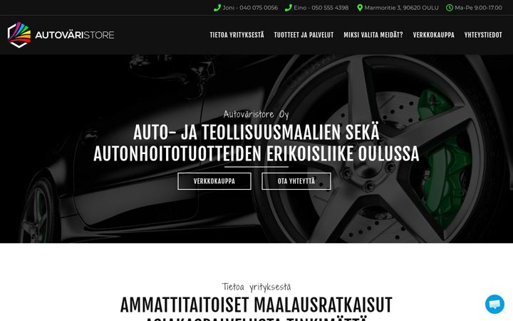 Ekrānuzņēmums no autovaristore.fi