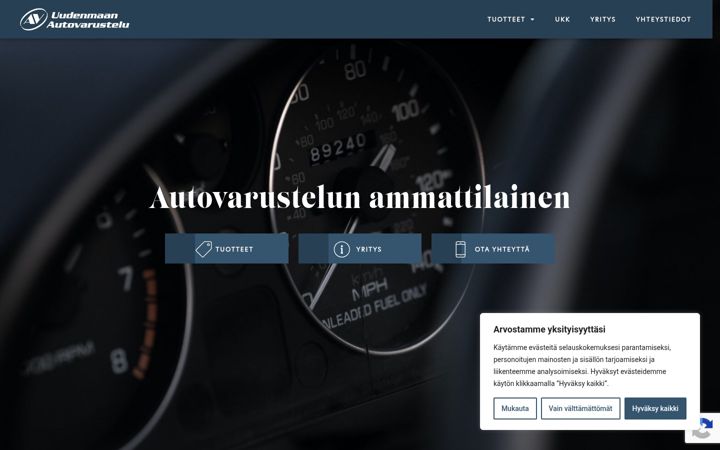 Ekrānuzņēmums no autovarustelu.fi