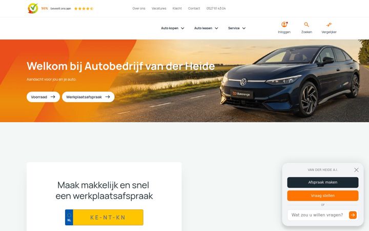 Képernyőkép: autovdheide.nl