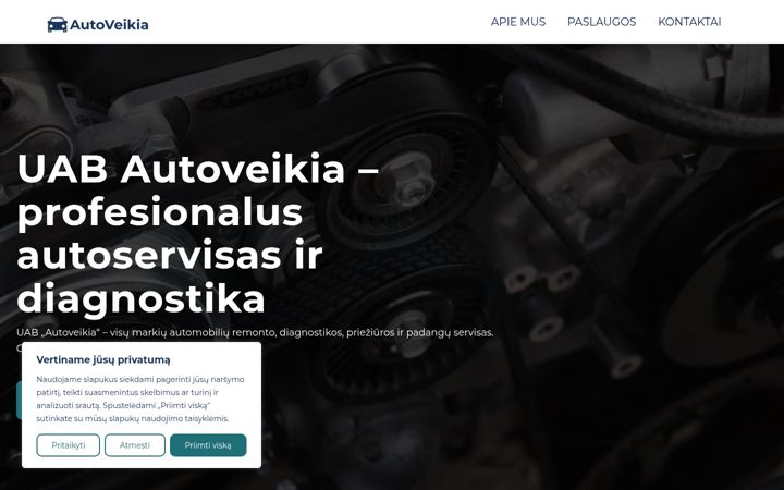Screenshot of autoveikia.lt
