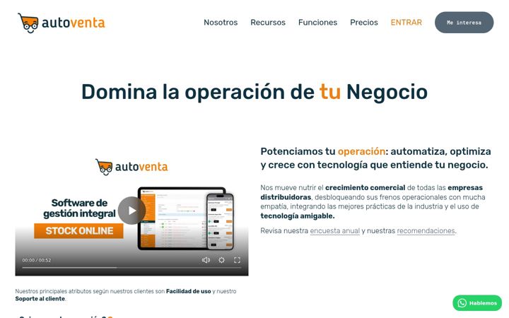 Screenshot of autoventa.io