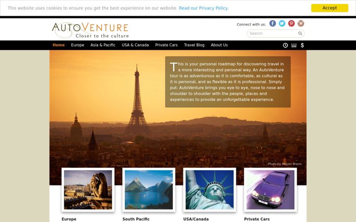 Screenshot of autoventure.com
