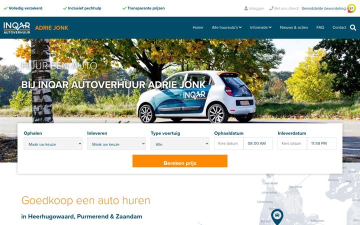 Képernyőkép: autoverhuuradriejonk.nl