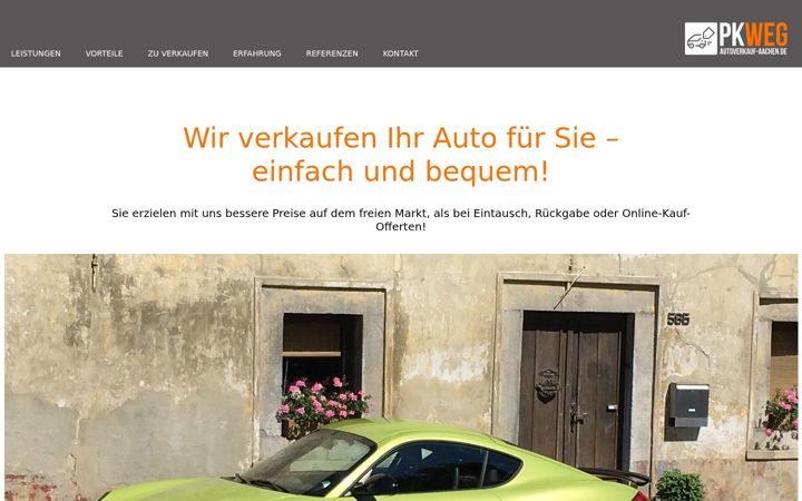 Képernyőkép: autoverkauf-aachen.de