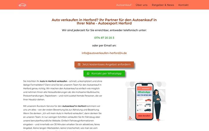 Screenshot του autoverkaufen-herford24.de