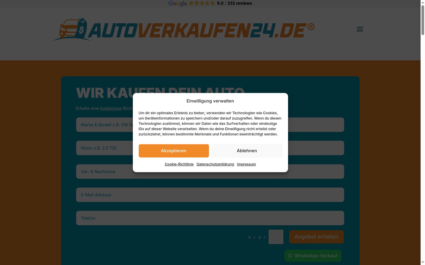 Sutikimo reklamjuostės, rodytos prieš bet kokią sąveiką, ekrano kopija