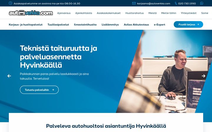 Screenshot of autoverkko.com