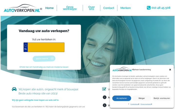 Screenshot of autoverkopen.nl