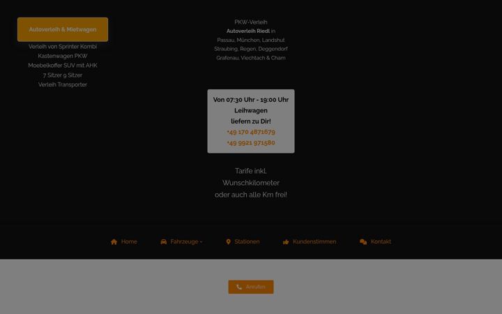 Screenshot του autoverleih-riedl.de