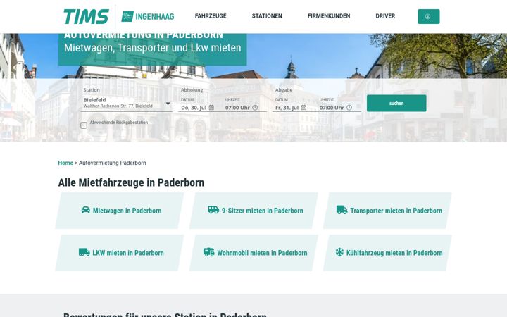 Screenshot του autovermietung-paderborn.de