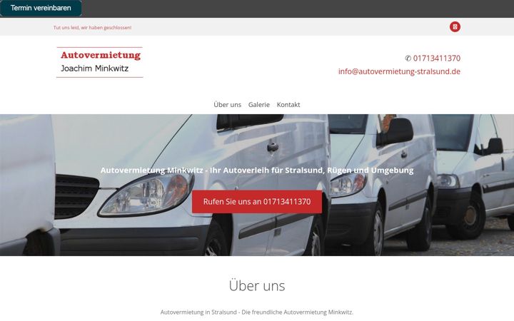 Екранна снимка на autovermietung-stralsund.de