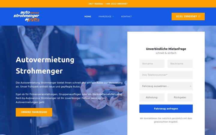 Screenshot του autovermietung-strohmenger.de
