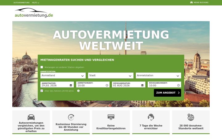 Screenshot του autovermietung.de