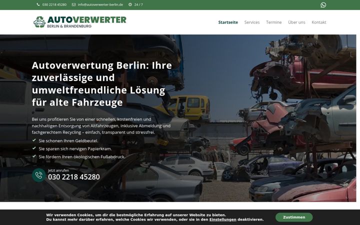 Screenshot of autoverwerter-berlin.de