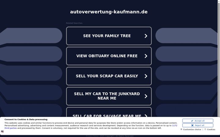 Screenshot of autoverwertung-kaufmann.de