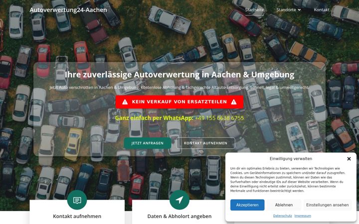 Ekrano kopija autoverwertung24-aachen.de
