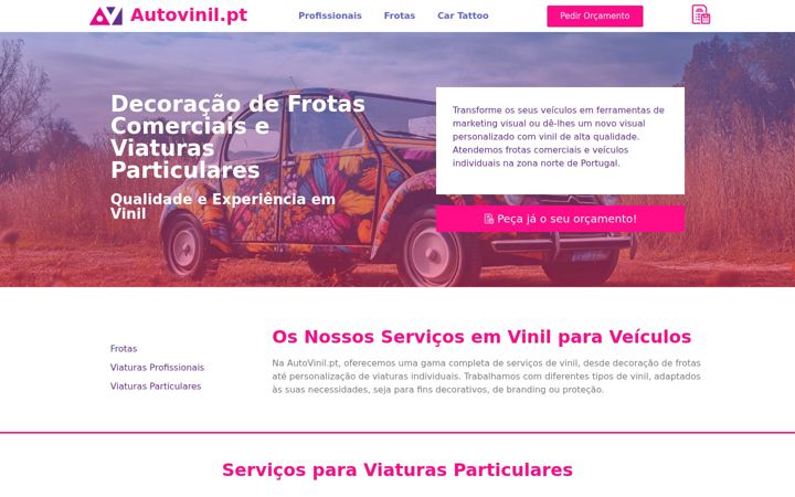 Screenshot of autovinil.pt