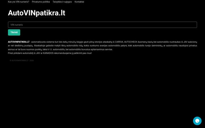 Screenshot of autovinpatikra.lt