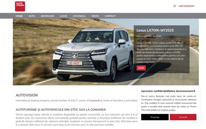 Ekrānuzņēmums no autovision.ro