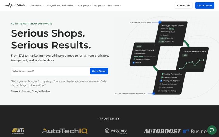 Screenshot of autovitals.com