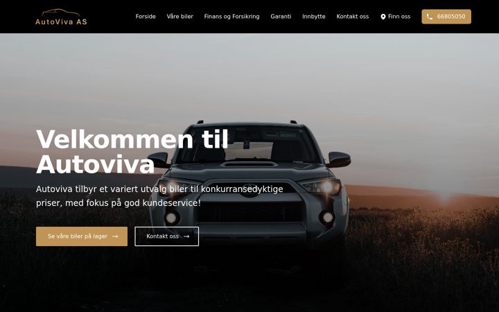 Screenshot of autoviva.no