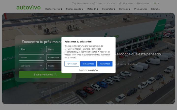 Screenshot of autovivo.es