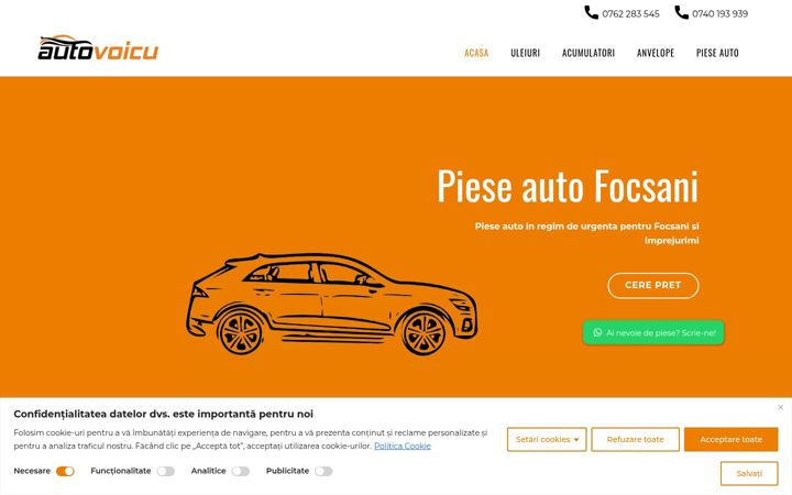 Ekrānuzņēmums no autovoicu.ro