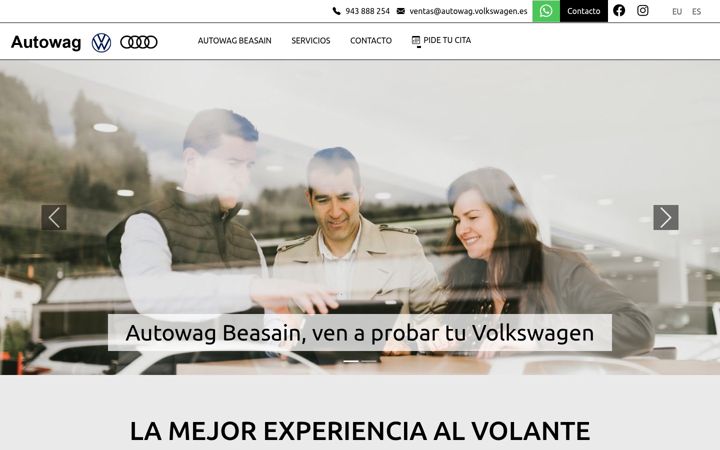Screenshot of autowag.eus