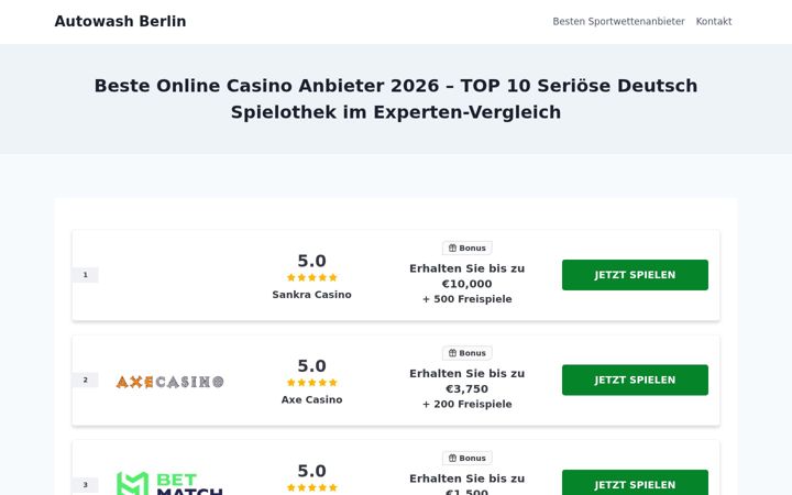 Screenshot of autowash-berlin.de