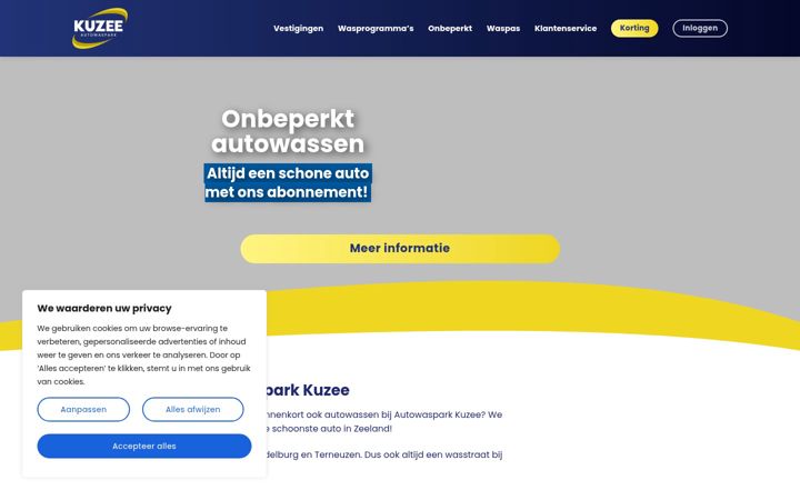 Екранна снимка на autowasparkkuzee.nl
