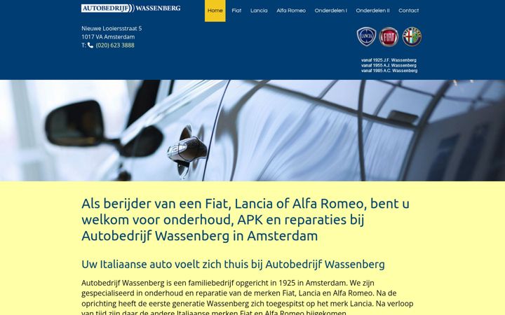 Screenshot of autowassenberg.nl