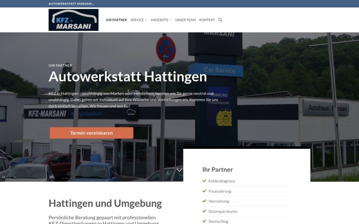 Skärmbild av autowerkstatt-hattingen.de