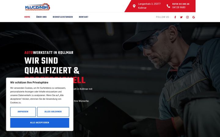Skärmbild av autowerkstatt-kollmar.de